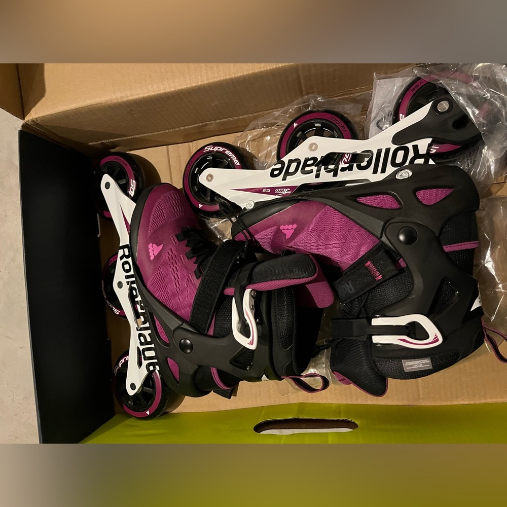 Rollerblade Women's Macroblade 100 3WD inline skates - WORN ONCE. LIKE NEW